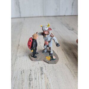 Lemax AS IS Lady bug cow Turtle village accessory xmas